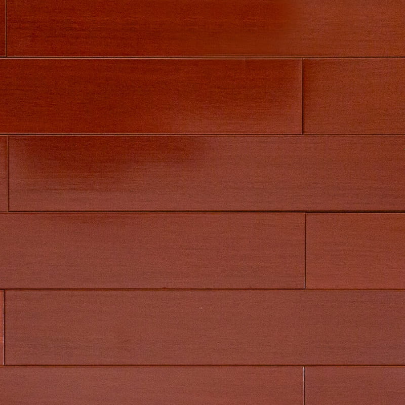 Padauk rødbrun mat massivt trægulv