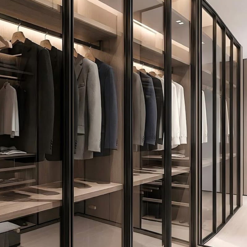 Bvlgari Dark Obsidian Skræddersyet Panoramic Walk-in Closet